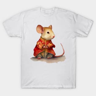 Watercolor Chinese Zodiac Year of the Rat T-Shirt